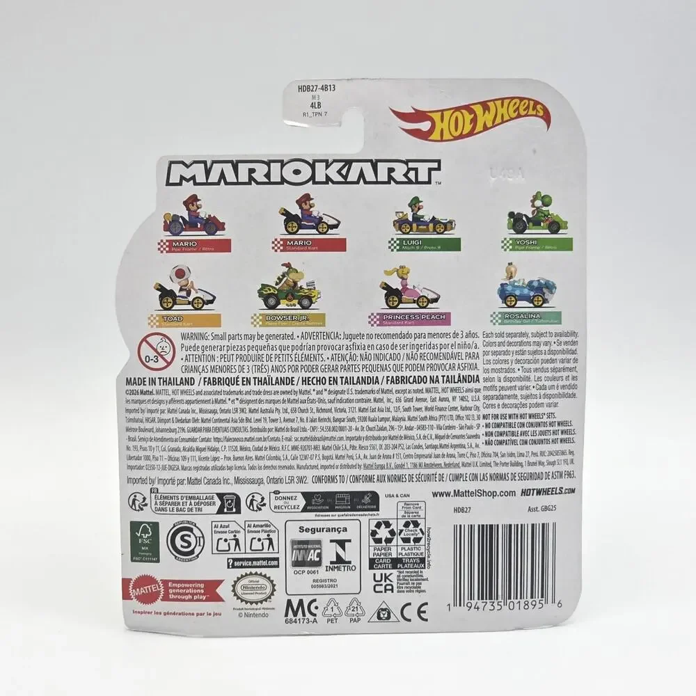 Hot Wheels Mario Kart Bowser Jr. New